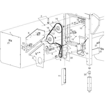 Follett Frame, Outer Bearing Sup Port 00109827